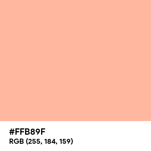 Deep Peach (Hex code: FFB89F) Thumbnail