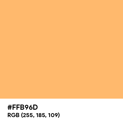 Orange Hint (Hex code: FFB96D) Thumbnail