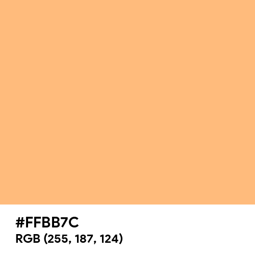 Buff Orange (Hex code: FFBB7C) Thumbnail