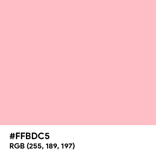 Cherry Blossom Pink (Hex code: FFBDC5) Thumbnail