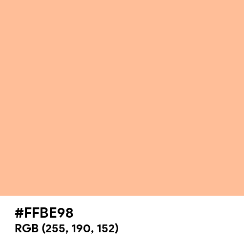 Peach Fuzz (Hex code: FFBE98) Thumbnail