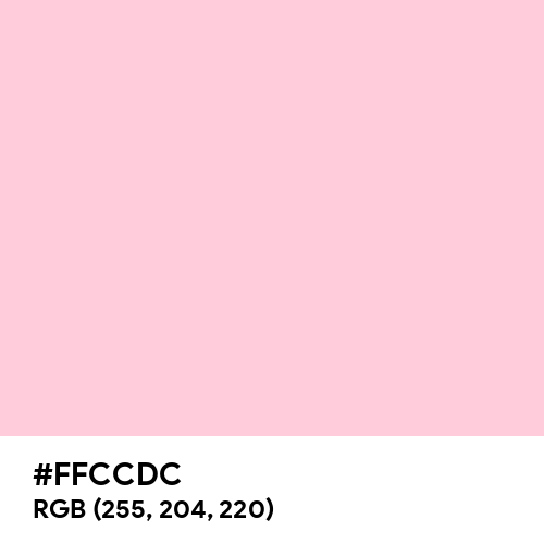 Fresh Pink (Hex code: FFCCDC) Thumbnail