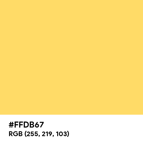 Sunrose Yellow (Hex code: FFDB67) Thumbnail