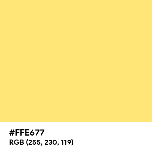 Comfort Mustard color hex code is #FFE677
