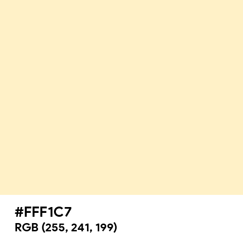 Blanched Almond (Hex code: FFF1C7) Thumbnail
