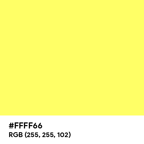 Laser Lemon (Hex code: FFFF66) Thumbnail