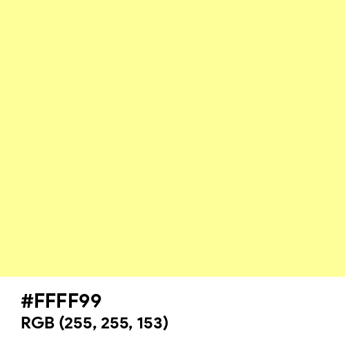 Canary (Hex code: FFFF99) Thumbnail