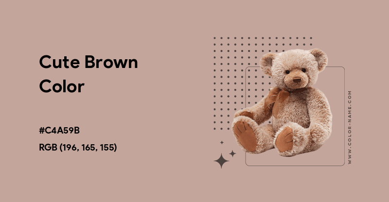 Cute Brown color hex code is #C4A59B