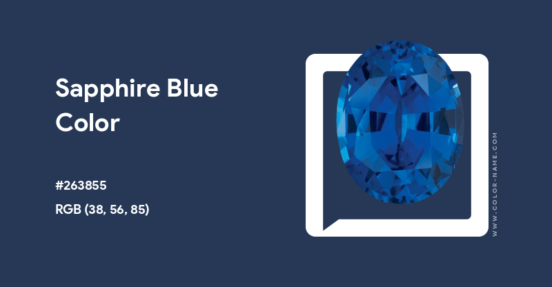 Sapphire Blue color hex code is 263855
