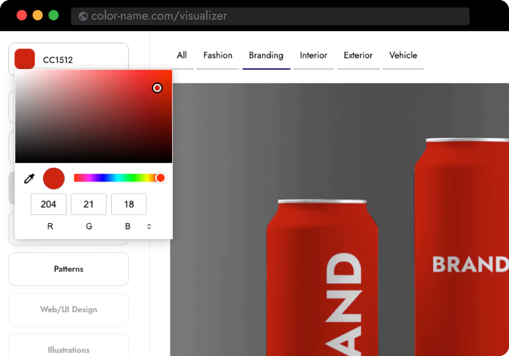 Color-Name Visualizer app