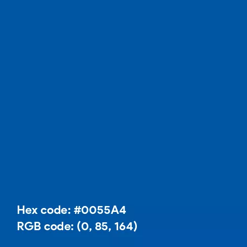 French Blue (Hex code: 0055A4) Color Thumbnail