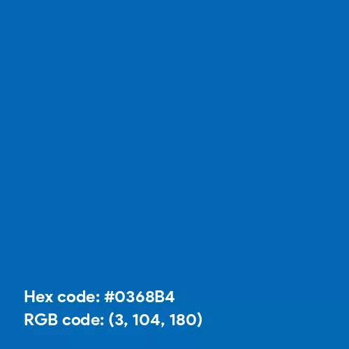Simple Navy Blue (Hex code: 0368B4) Color Thumbnail