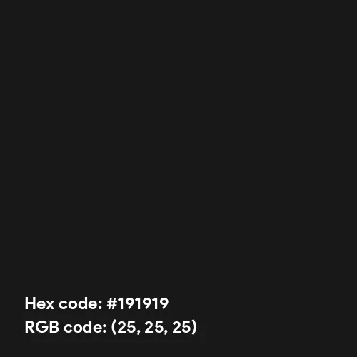 191919 Color name is Casual Black