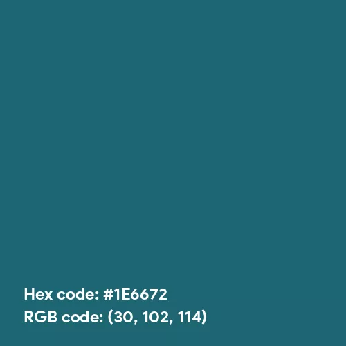 Sporty Teal (Hex code: 1E6672) Color Thumbnail