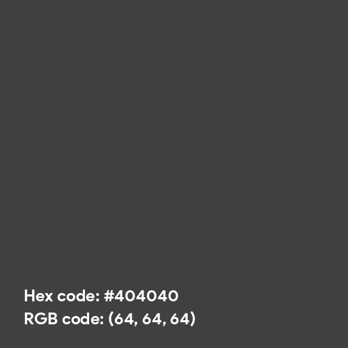 Dark Grey (PWG) color hex code is #404040