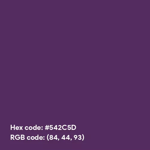 Imperial Purple (Pantone) color hex code is #542C5D