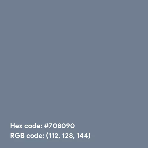 Slate Gray (Hex code: 708090) Color Thumbnail