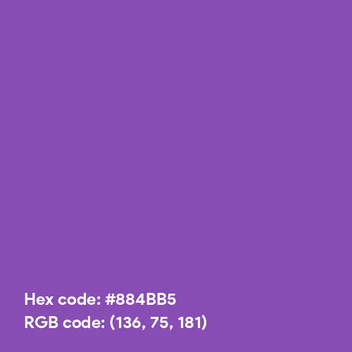 Sensational Lavender (Hex code: 884BB5) Color Thumbnail