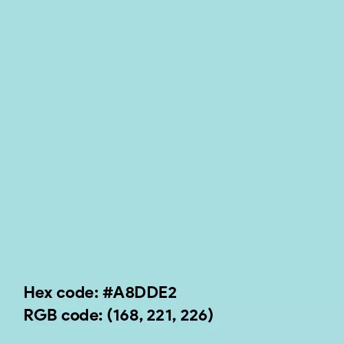 Aesthetic Turquoise (Hex code: A8DDE2) Color Thumbnail