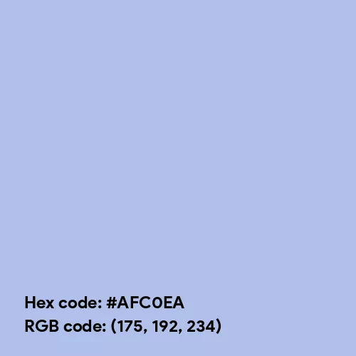 Pastel Denim (Hex code: AFC0EA) Color Thumbnail