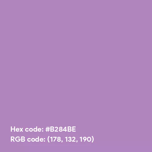 African Violet color hex code is #B284BE