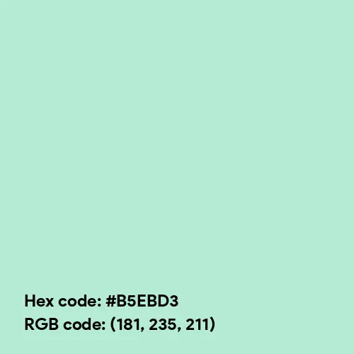Special Blue Green (Hex code: B5EBD3) Color Thumbnail