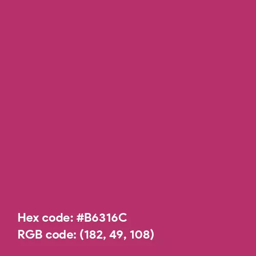 Hibiscus Pink (Hex code: B6316C) Color Thumbnail