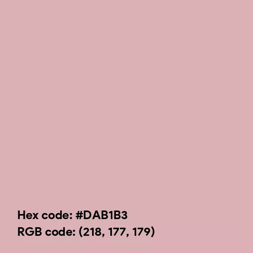 Subtle Pastel Pink (Hex code: DAB1B3) Color Thumbnail