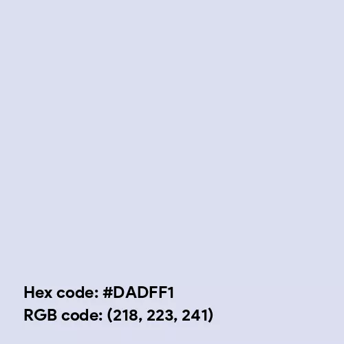 Chromium (Hex code: DADFF1) Color Thumbnail
