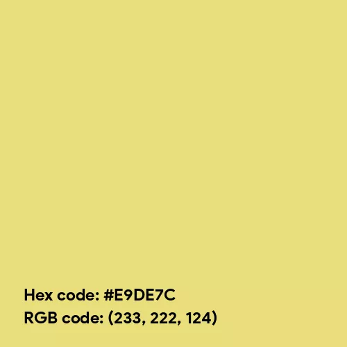 Rich Pastel Yellow (Hex code: E9DE7C) Color Thumbnail
