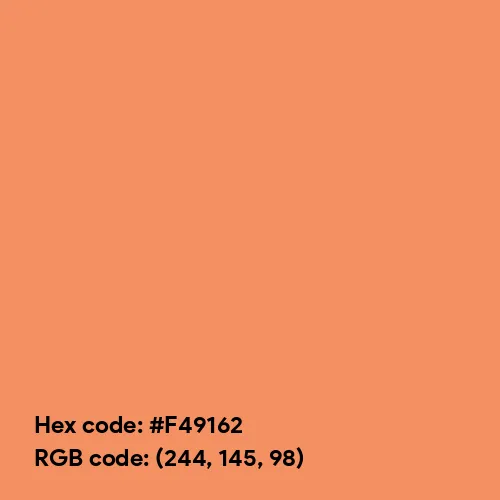 Strong Coral (Hex code: F49162) Color Thumbnail