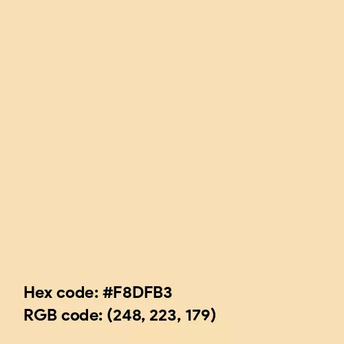 Vintage Pastel Yellow (Hex code: F8DFB3) Color Thumbnail