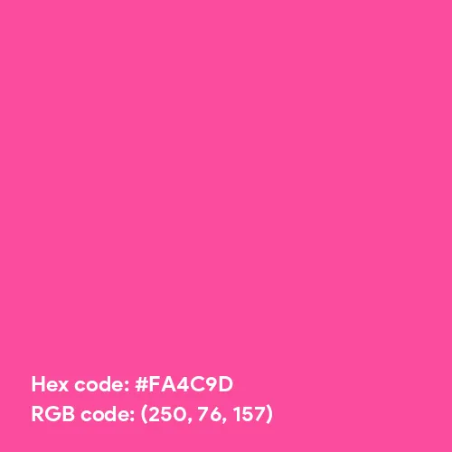 Electric Flamingo (Hex code: FA4C9D) Color Thumbnail