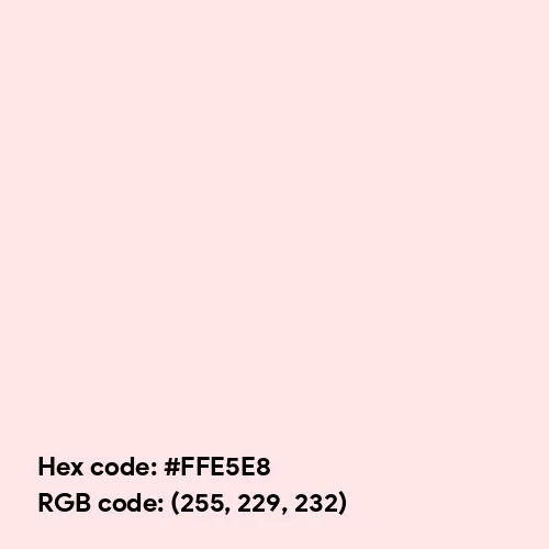 Soft Launch (Hex code: FFE5E8) Color Thumbnail