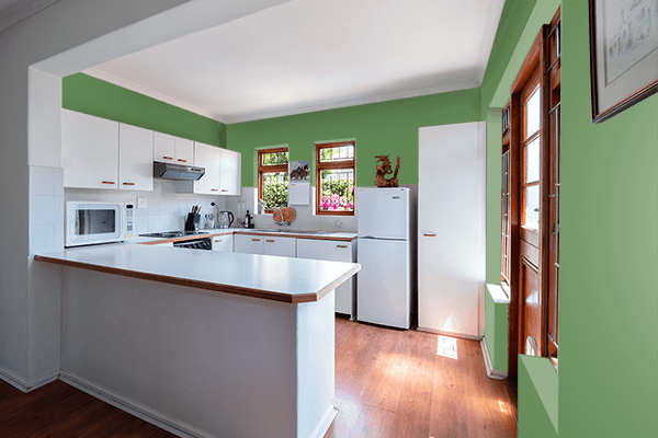Pretty Photo frame on Hemp color kitchen interior wall color