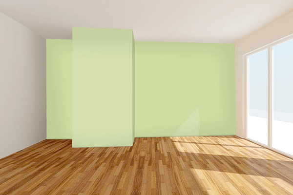Pretty Photo frame on Aqua Green (RAL Design) color Living room wal color