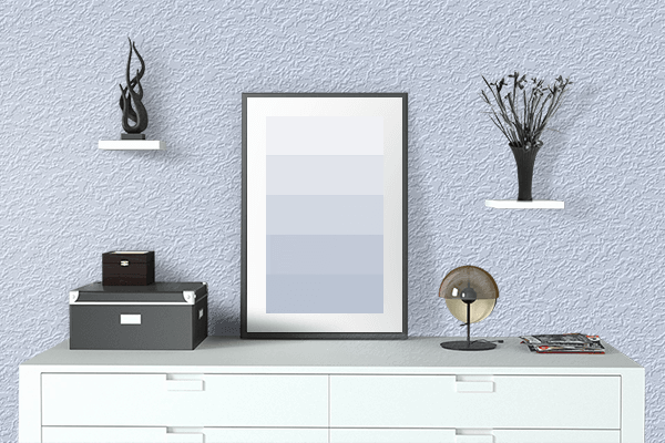 Pretty Photo frame on Crystal Peak color drawing room interior textured wall