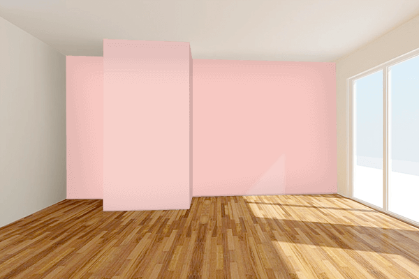 Pretty Photo frame on Seashell Pink (Pantone) color Living room wal color