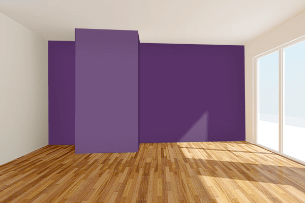 Pretty Photo frame on Grape Purple (RAL Design) color Living room wal color