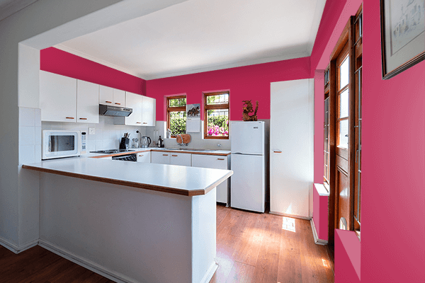 Pretty Photo frame on Temptation color kitchen interior wall color