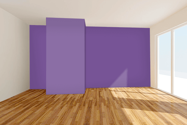 Pretty Photo frame on Deep Lavender (Pantone) color Living room wal color