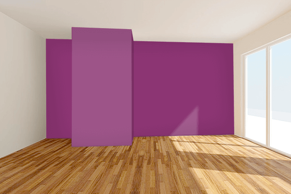 Pretty Photo frame on Purple Wine (Pantone) color Living room wal color