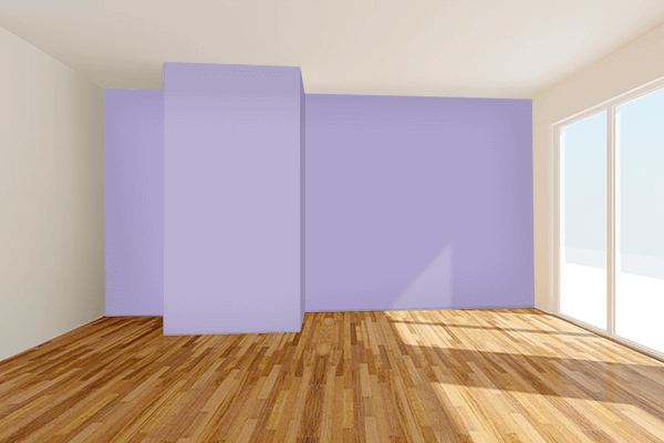 Pretty Photo frame on Lavender (Pantone) color Living room wal color