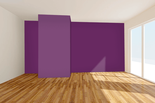 Pretty Photo frame on Grape Juice (Pantone) color Living room wal color