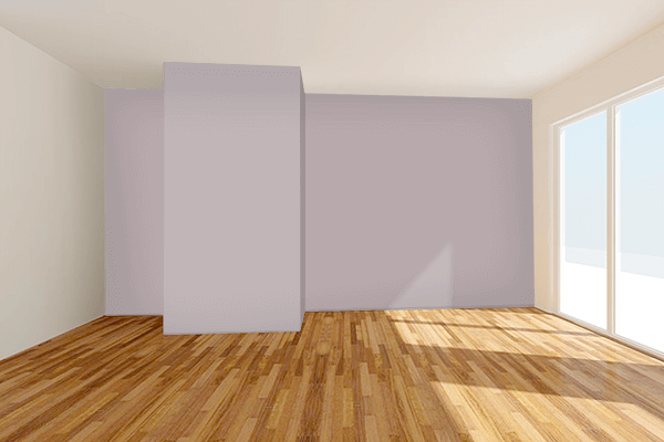 Pretty Photo frame on Cloud Gray (Pantone) color Living room wal color