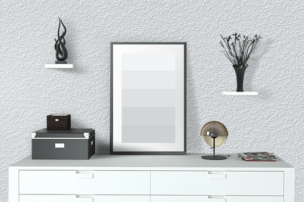 Pretty Photo frame on New White color drawing room interior textured wall