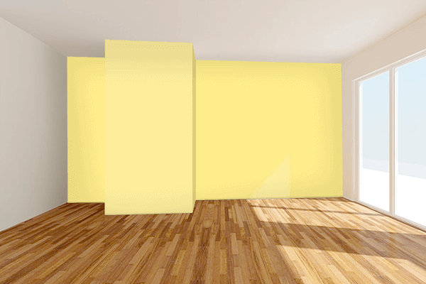 Pretty Photo frame on Light Goldenrod (PWG) color Living room wal color