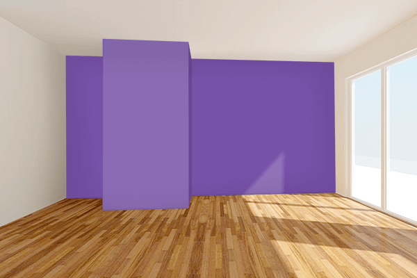 Pretty Photo frame on Royal Purple (Crayola) color Living room wal color