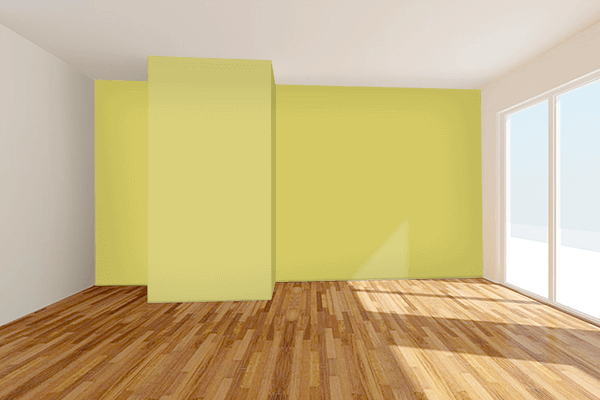 Pretty Photo frame on Light Olive (RAL Design) color Living room wal color
