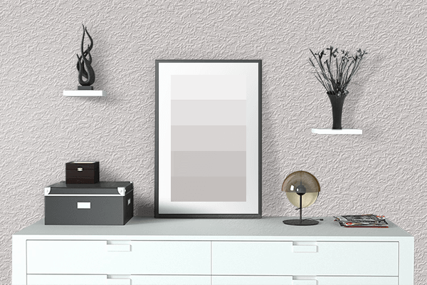 Pretty Photo frame on Serum color drawing room interior textured wall